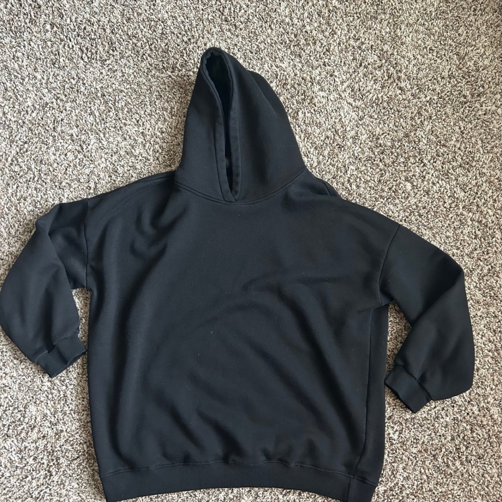 Solid Black Hoodie - image 1